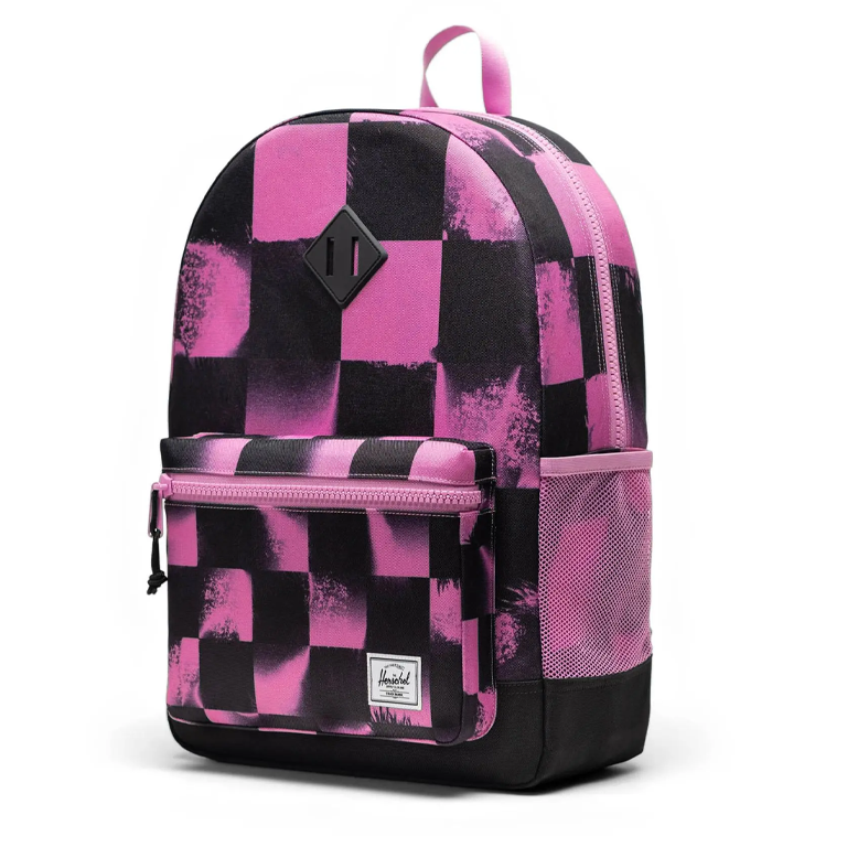 Herschel Supply Co. Heritage Backpack Youth - Stencil Checker Opera Mauve - Image 2