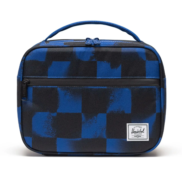 Herschel Supply Co. Pop Quiz Lunch Box Little - Stencil Checker Sodalite Blue