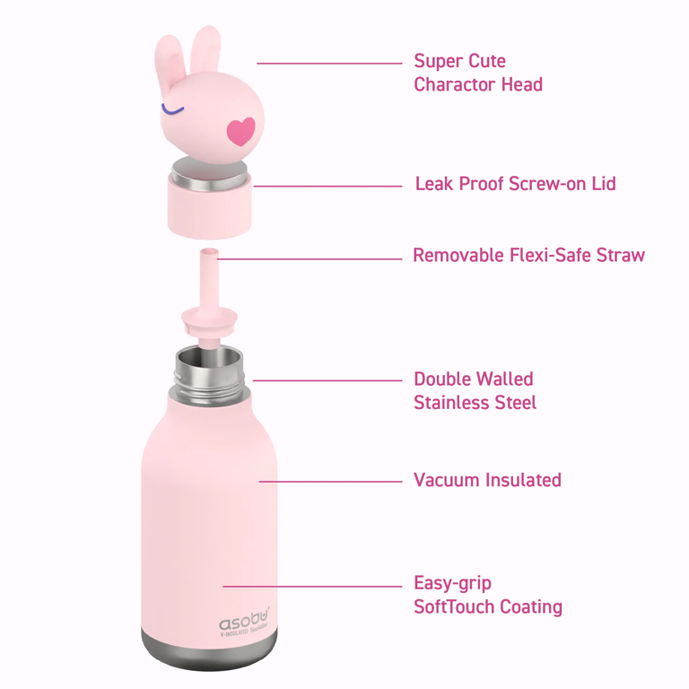 Asobu Bestie Water Bottle - Bunny - Image 3