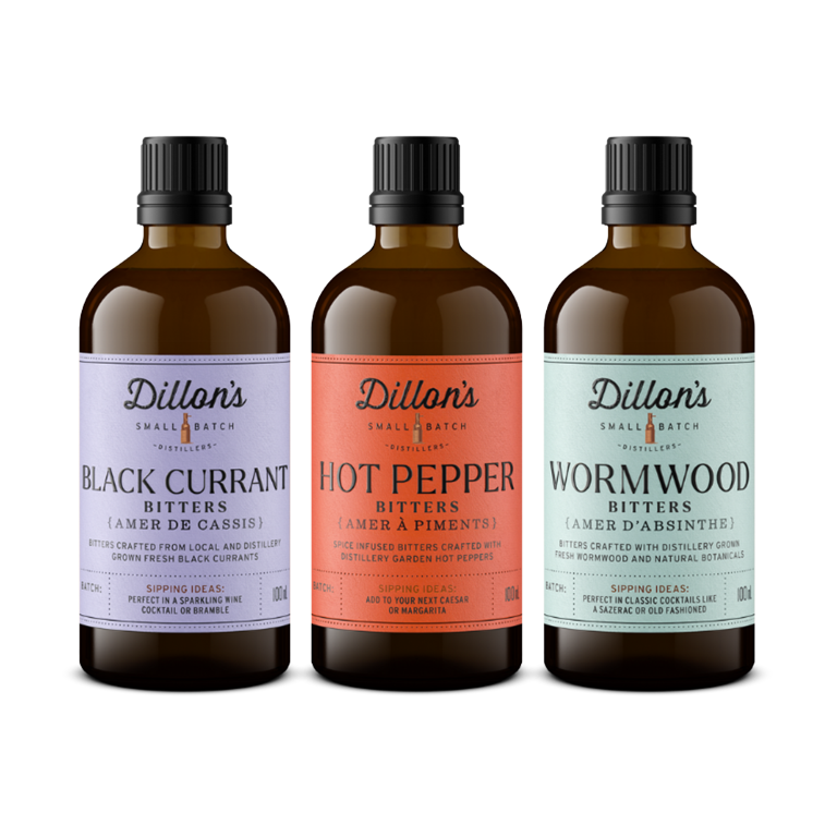 Dillion's Small Batch Distillers Bitters- Crafty Bartender Trio