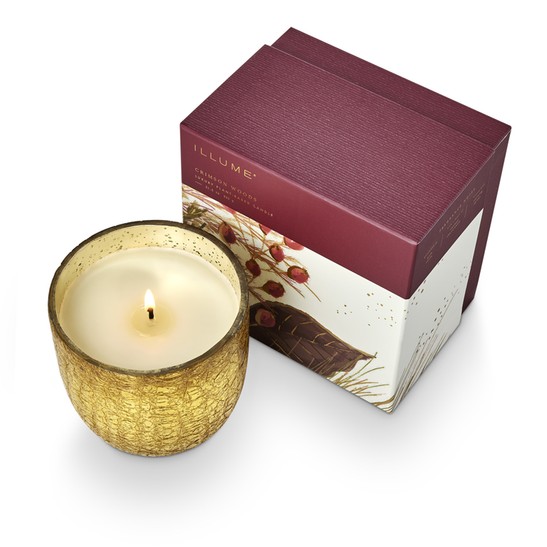 Illume Crackle Candle Large - Crimson Woods - Image 2