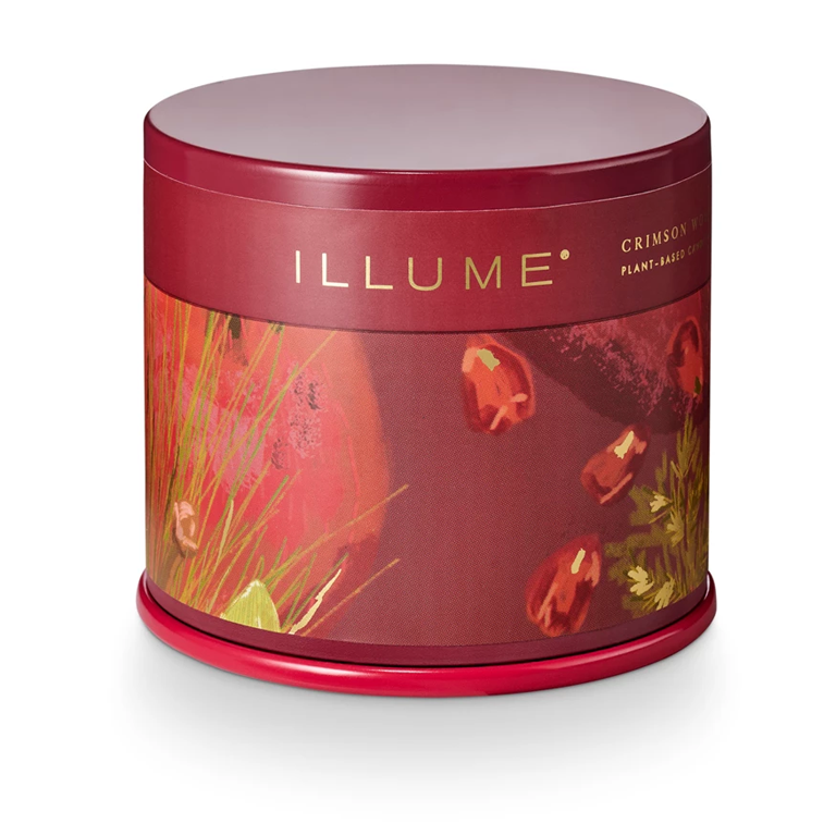 Illume Vanity Tin Candle Large - Crimson Woods