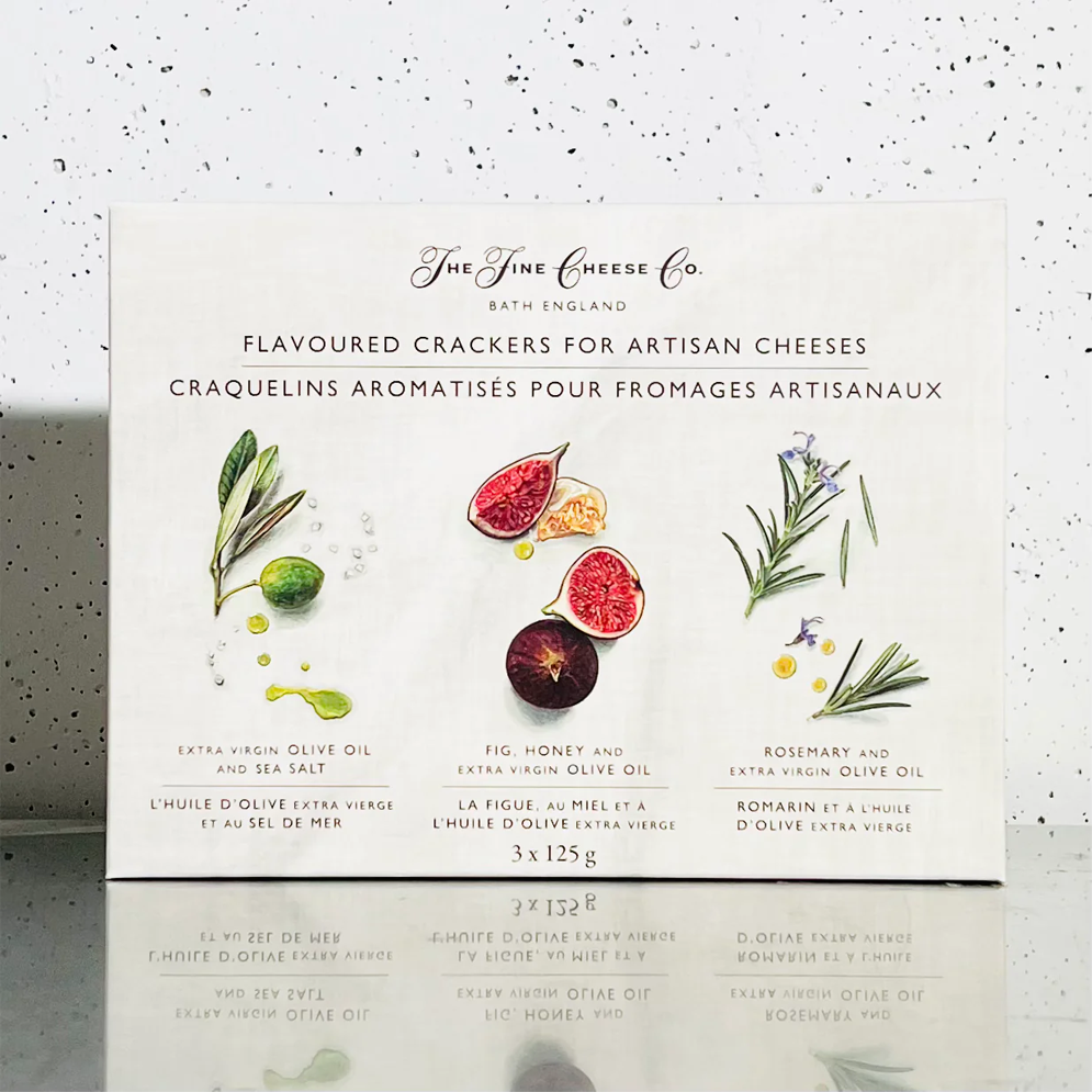 The Fine Cheese Co. - Flavoured Crackers for Artisan Cheeses Selection Box