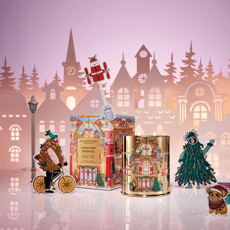 Glasshouse Fragrances Candle 380g - Christmas Morning - Image 2