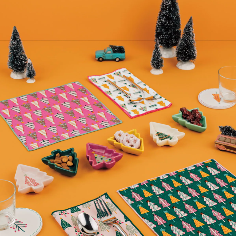 Danica Pinch Bowls - Glitzmas Trees Set of 6 - Image 2