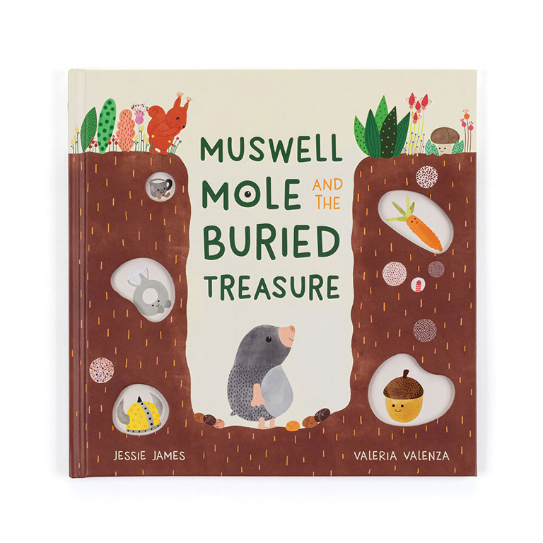 Jellycat Book - Muswell Mole and the Buried Treasure