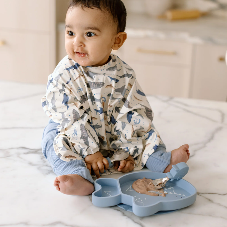 Loulou Lollipop Silicone Snack Plate - Sarah Shark