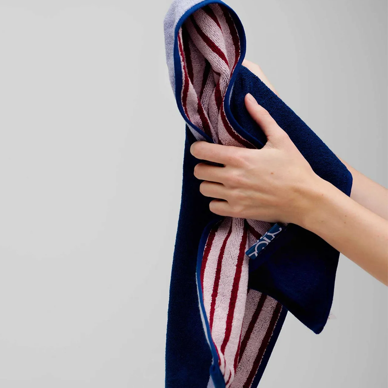 Typical Hand Towel - Two Tone Lilac and Studio Navy