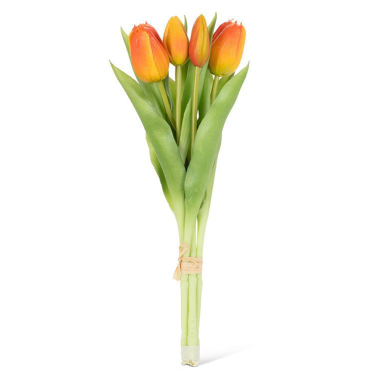 Abbott Lifelike Tulip Stems - Orange - Image 2