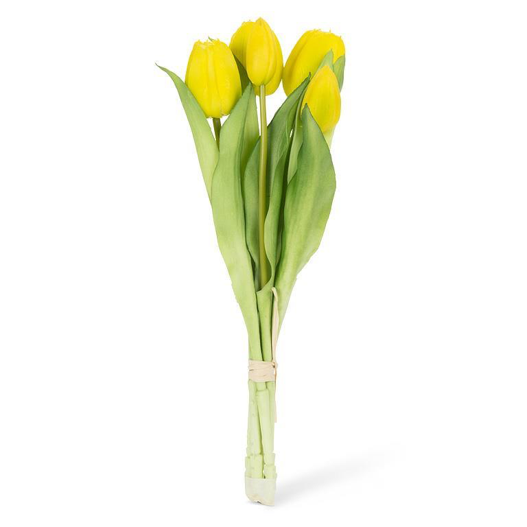 Abbott Lifelike Tulip Stems - Yellow - Image 2