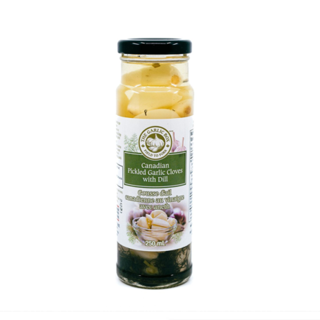 The Garlic Box Canadian Pickled Garlic Cloves with Dill