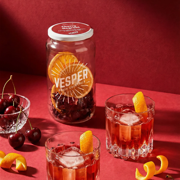 Vesper Craft Cocktails - Cherry Negroni Infusion Kit