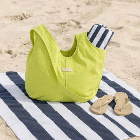 Abbott Slouchy Hobo Tote - Lime