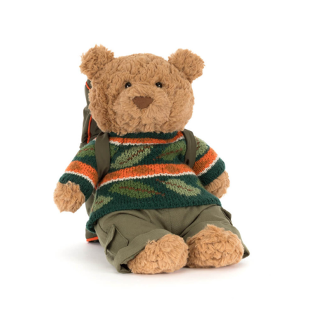 Jellycat Bartholomew Bear - Hiking Outfit