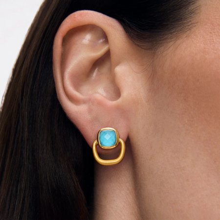 Dean Davidson Monterey Knocker Stud Earrings - Iridescent Turquoise