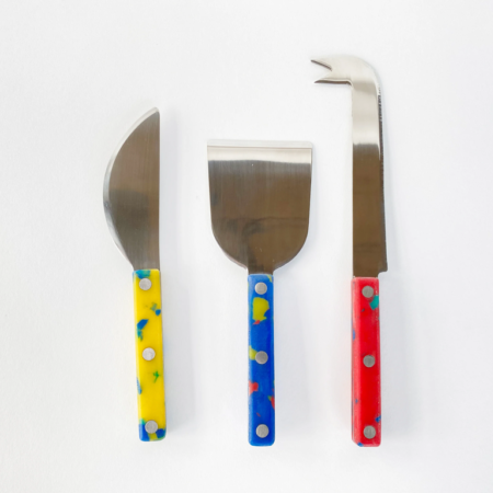 Fredericks and Mae Cheese Knife Set - Red/Yellow/Blue