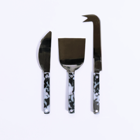 Fredericks and Mae Cheese Knife Set - Black/White