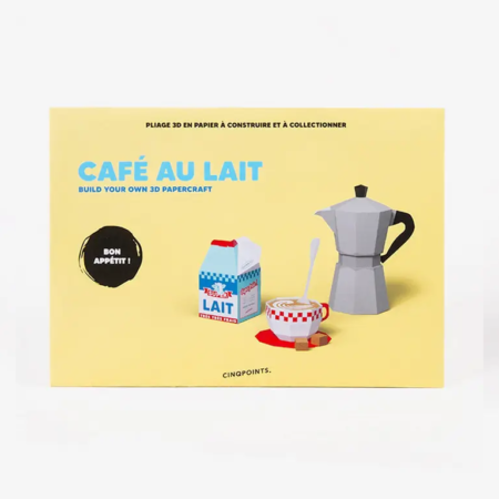 Cinqpoints 3D Paperfood - Cafe Au Lait