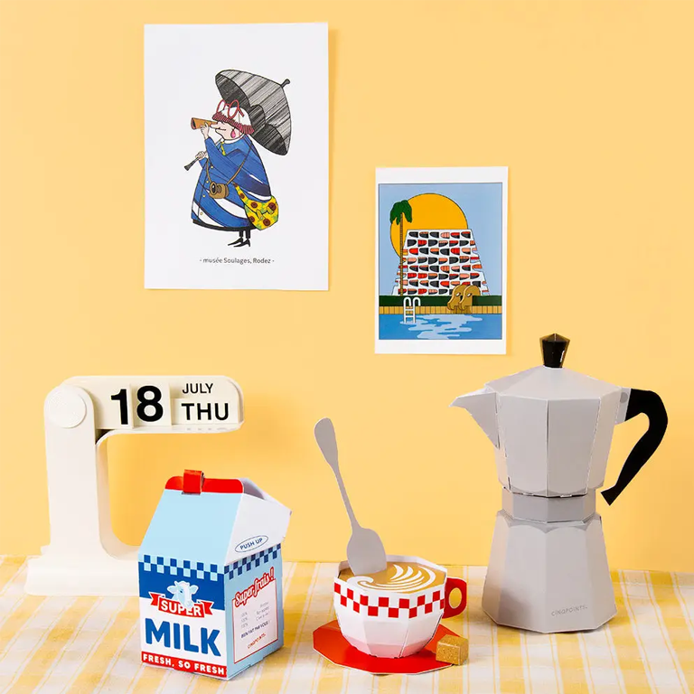 Cinqpoints 3D Paperfood - Cafe Au Lait - Image 3