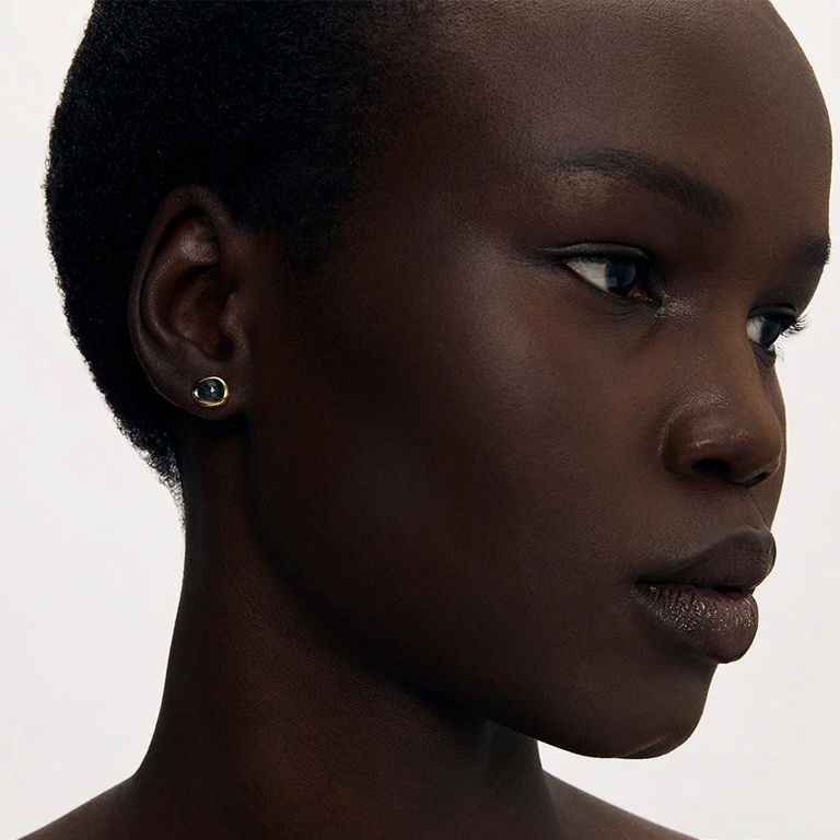 Dean Davidson Cala Stud Earrings - Iridescent Hematite - Image 3