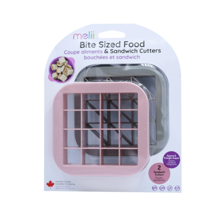 Melii Bite Sized Food & Sandwich Cutters - Pink