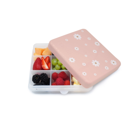 Melii Snack Lunch Box 9 Compartments - Peach Daisy